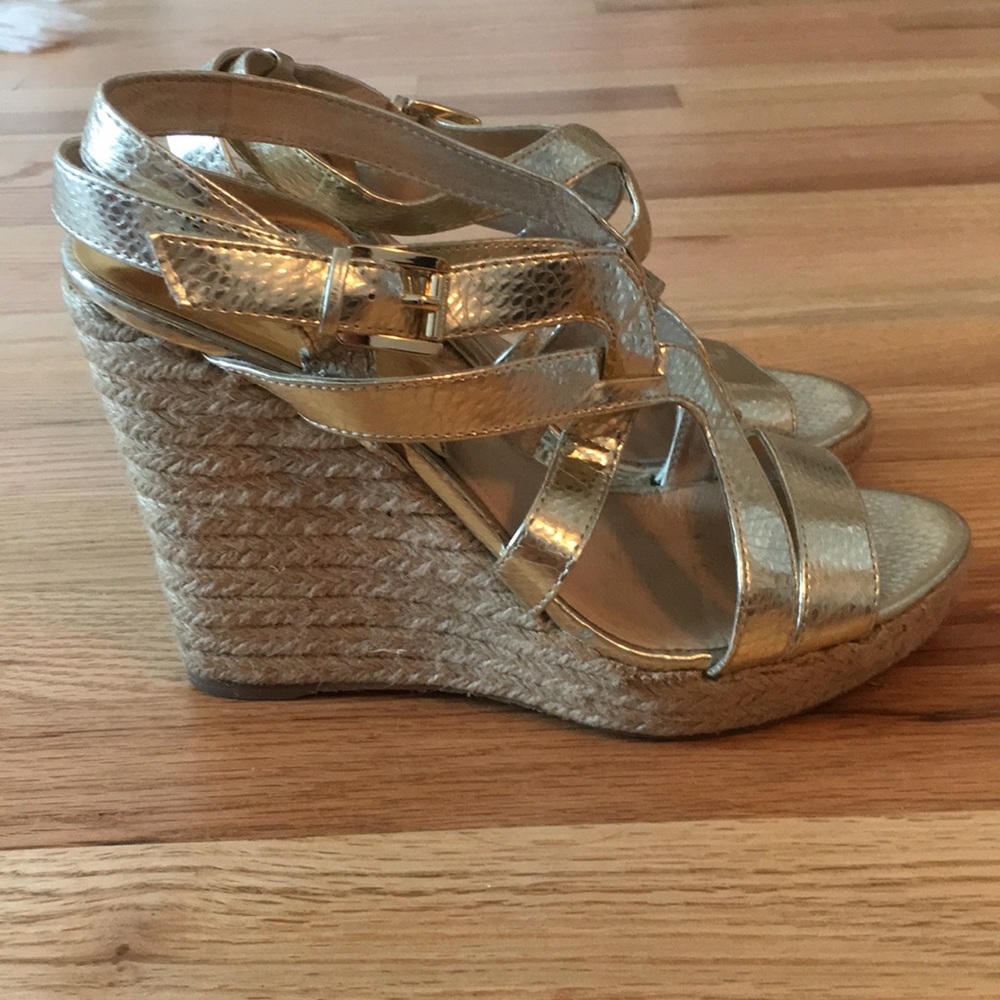 Gold Michael Kors Wedges